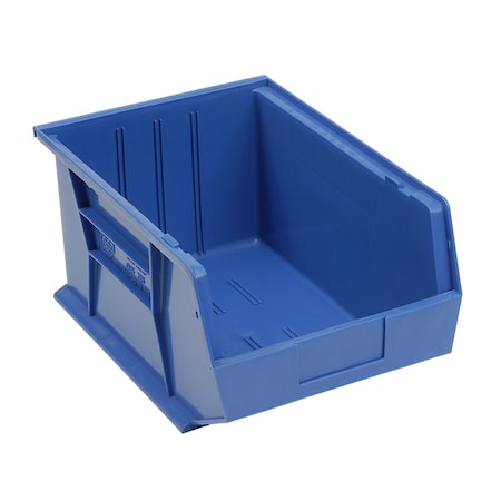 Quantum Storage Systems Storage Bin, Plastic, Blue, 8 in H, 11 in W QUS255BL
